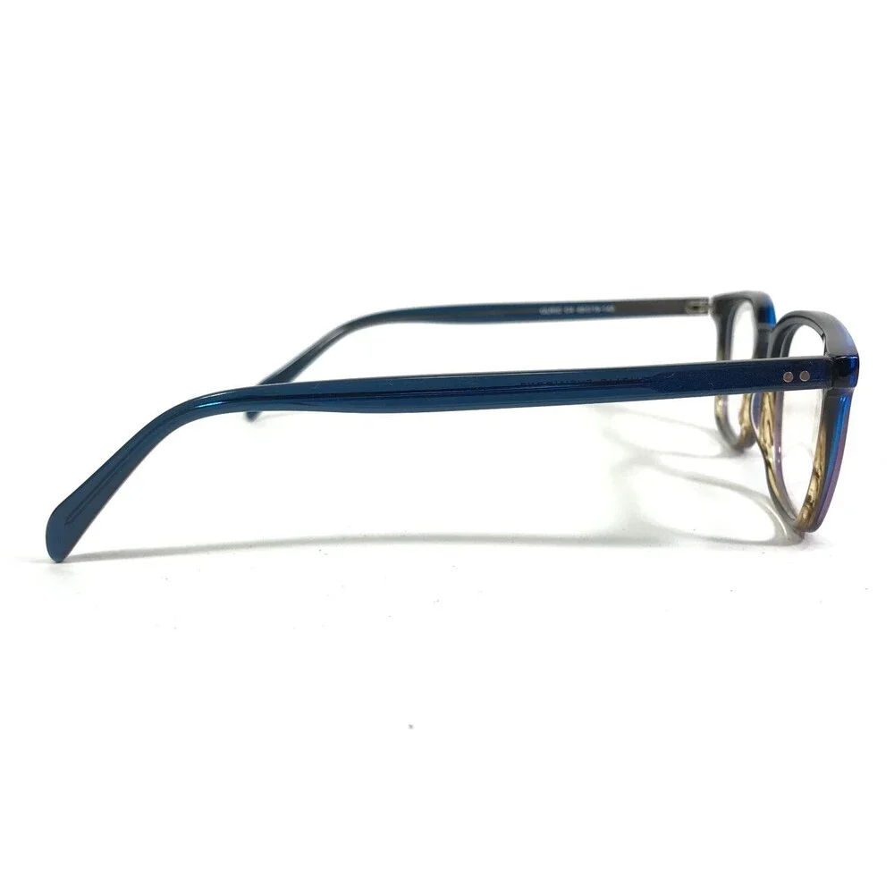 Public Eyeworks Eyeglasses Frames ULRIC C4 Brown Blue Square Horn Rim 49-19-148